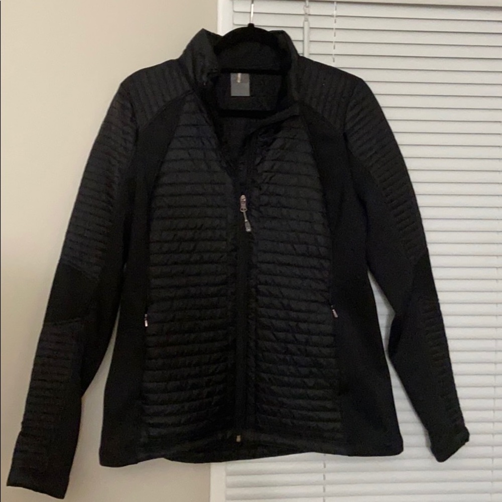 Calia Black Hybrid Moto Jacket sz Large